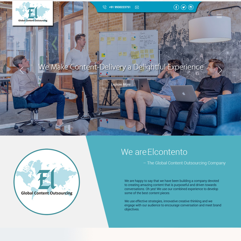Elcontento, Global Content Outsourcing, Mumbai